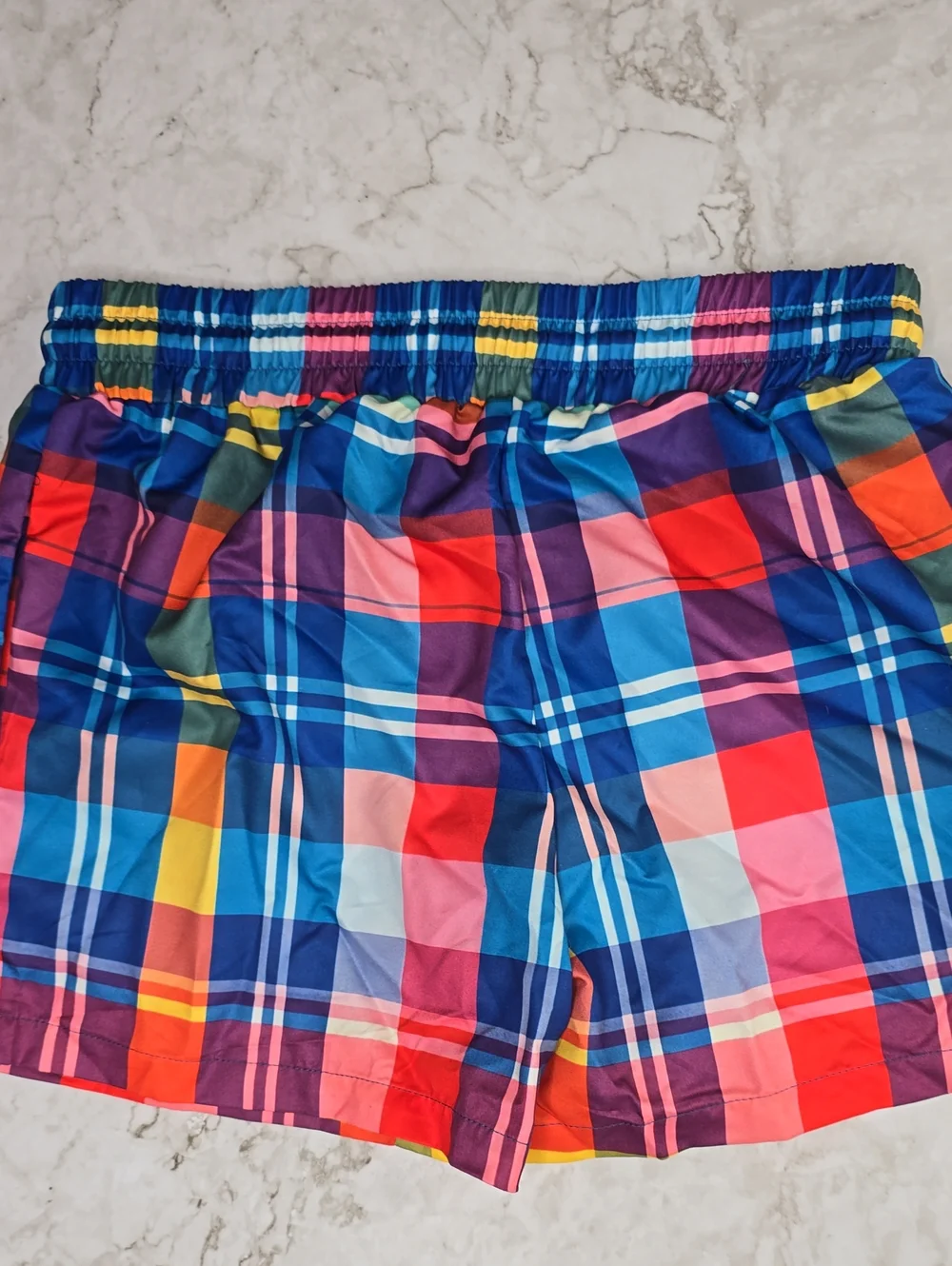 Like New Men's Small Plaid bathing suit
